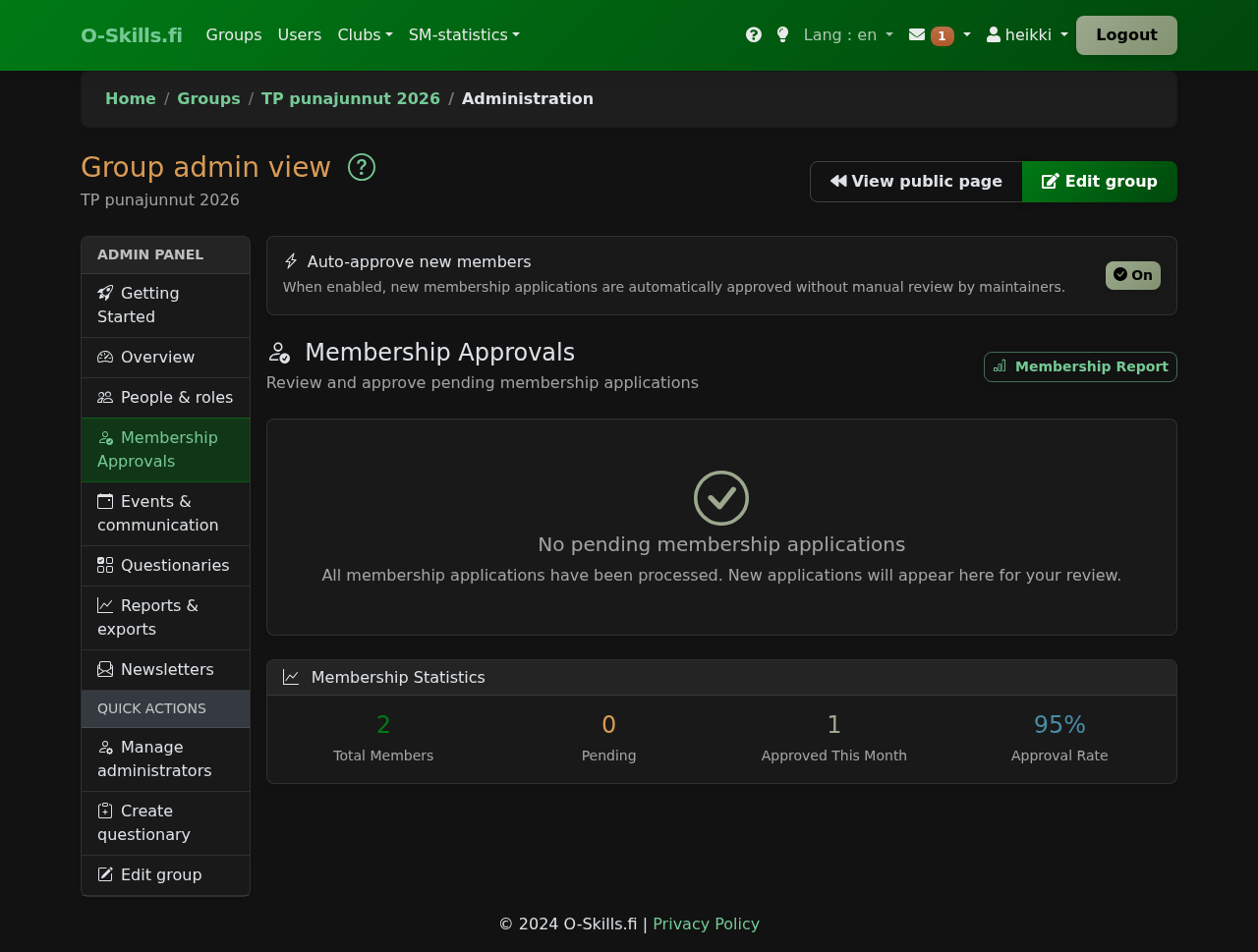 Group member management