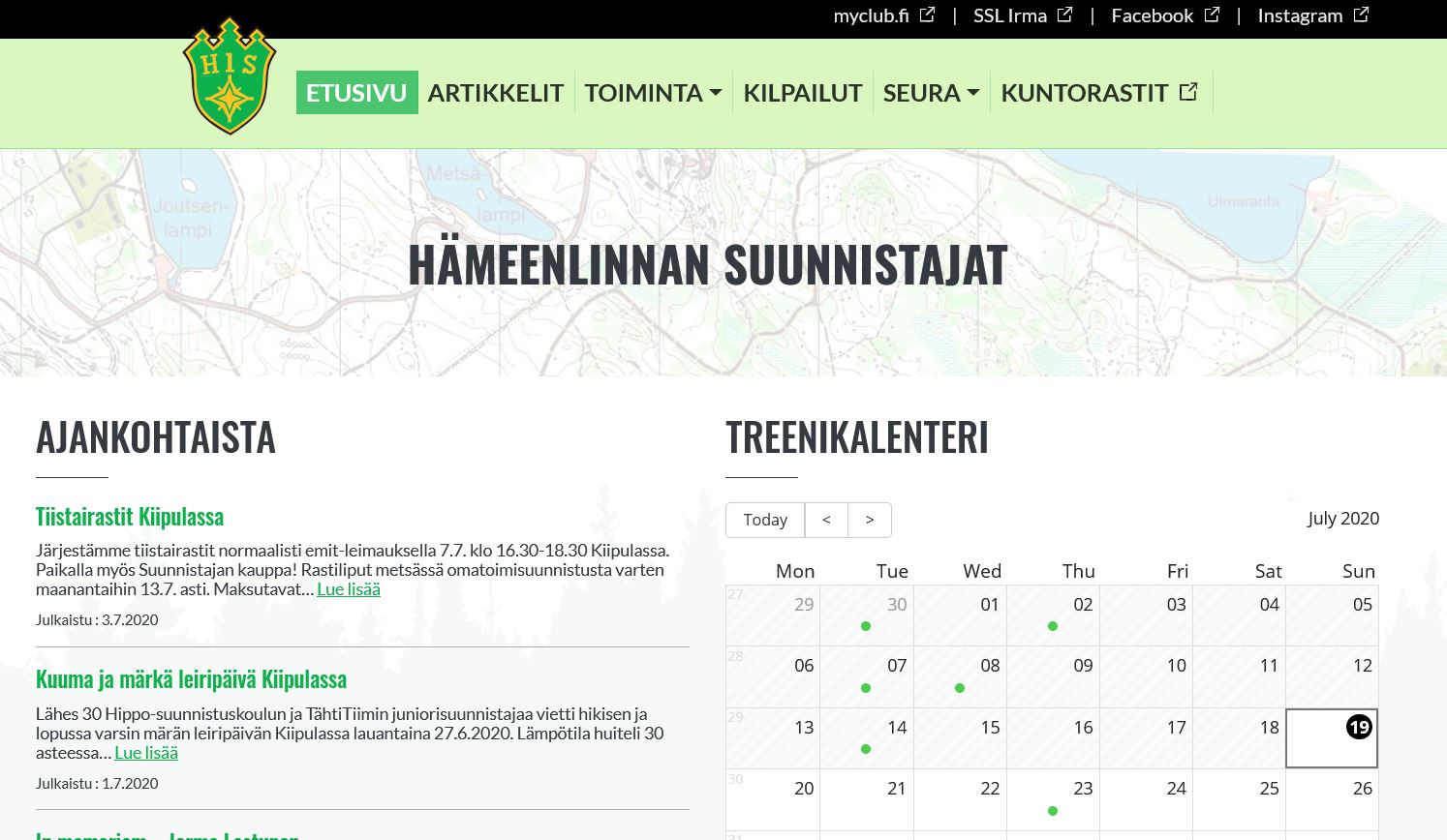 Club picture: Hämeenlinnan Suunnistajat