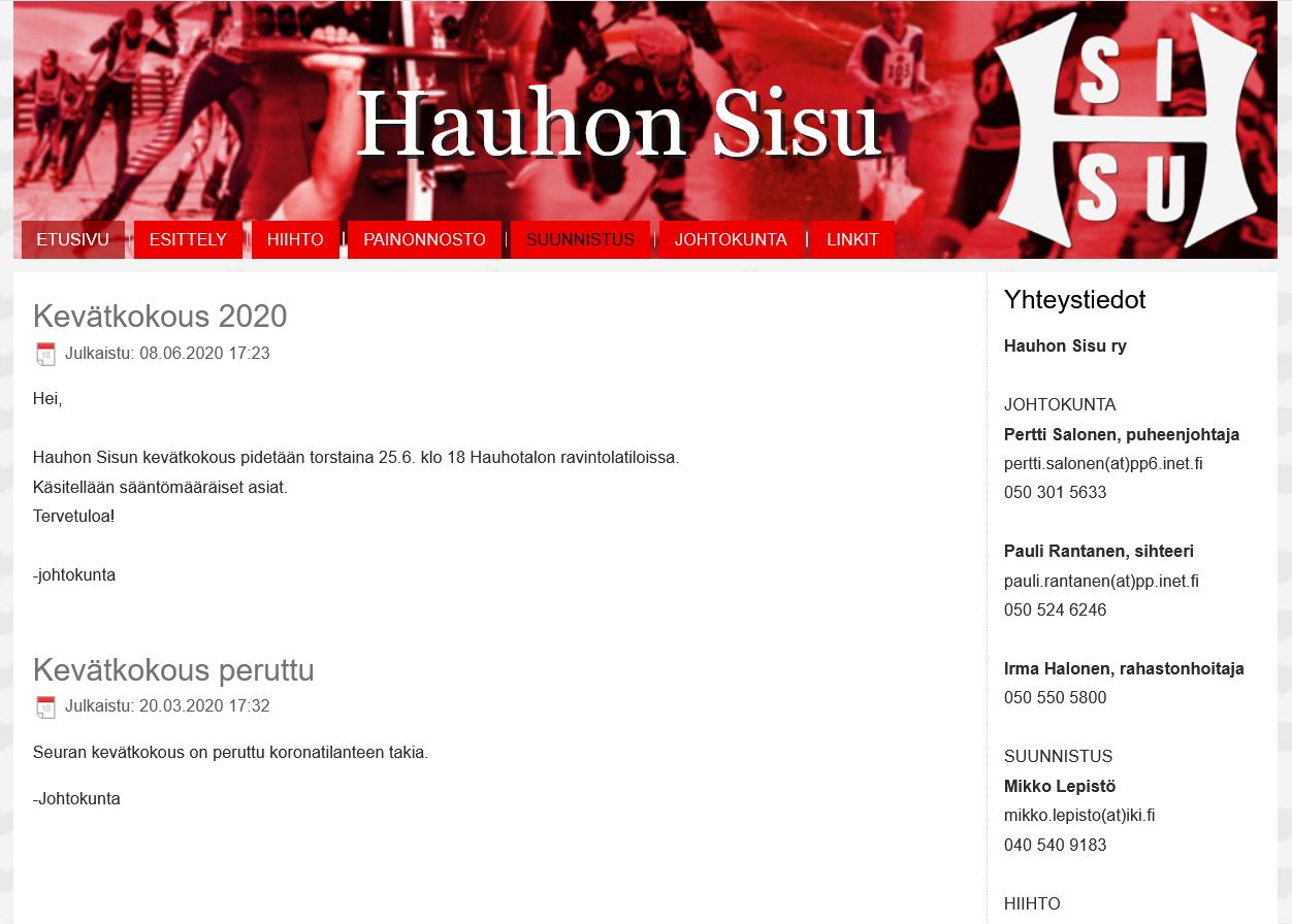 Club picture: Hauhon Sisu