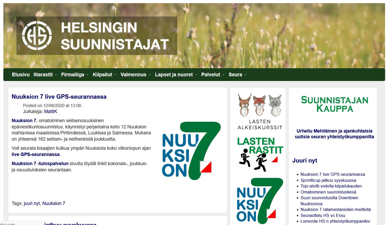 Club picture: Helsingin Suunnistajat